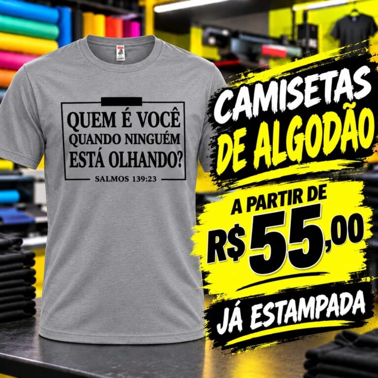 CAMISA DE ALGODÃO ESTAMPADA
