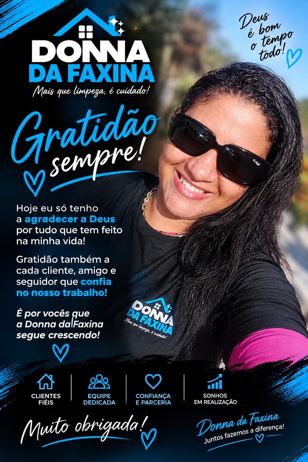 Nossa cliente muito satisfeita