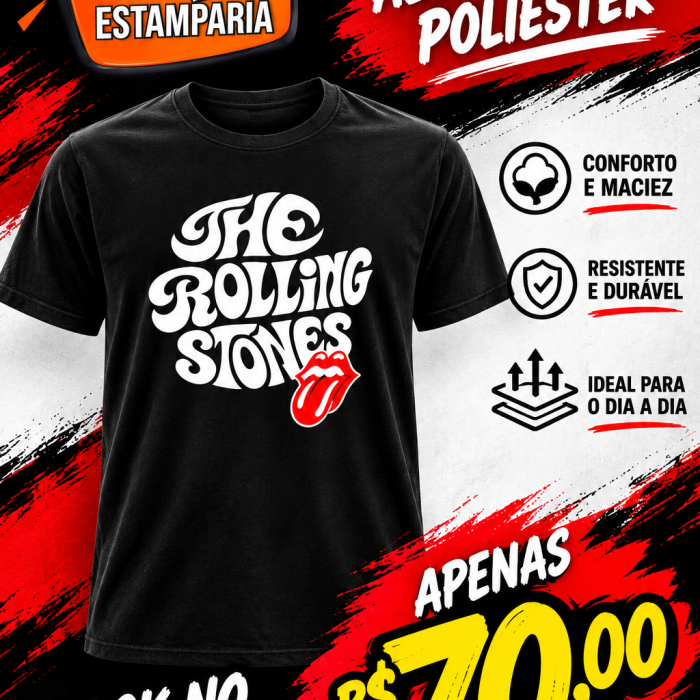 ARTE PROMOCIONAL CAMISA ROLLING STONES